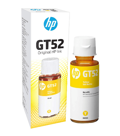 BOTELLA DE TINTA HP GT52 AMARILLO 