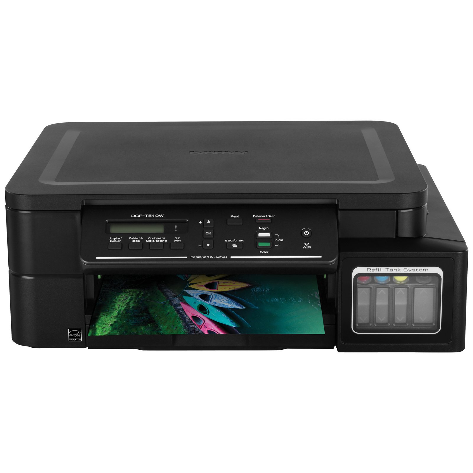 Impresora Brother DCP-T510W Multifuncional Tinta Continua, USB 2.0, WIFI