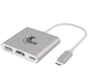 Adaptador multipuerto USB Tipo C 3-en-1 XTC-565 - Cash Business